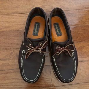 ALMOST NEW Timberland Boat Shoes Brown Leather